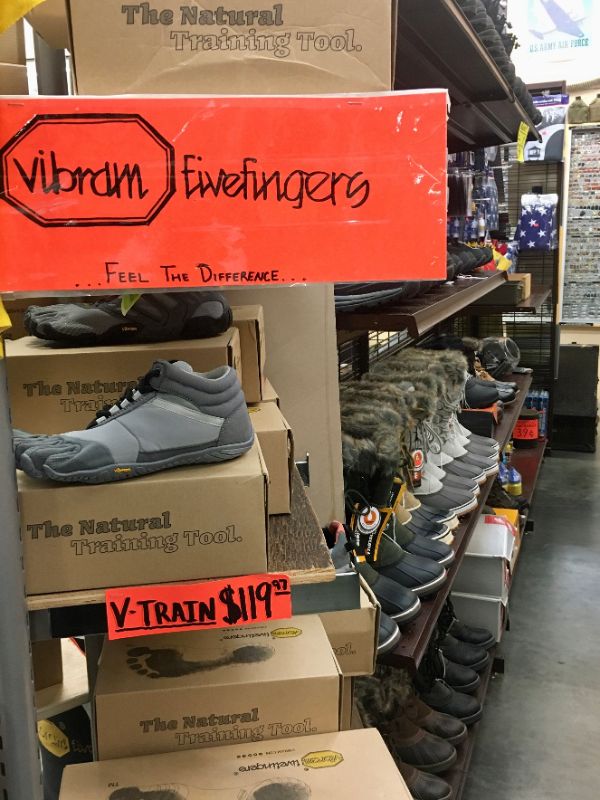 stores that sell vibram five fingers near me
