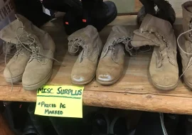 Surplus leather boots
