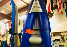 blue 2 person kayak