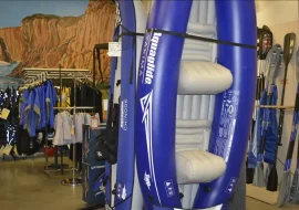blue 2 person kayak